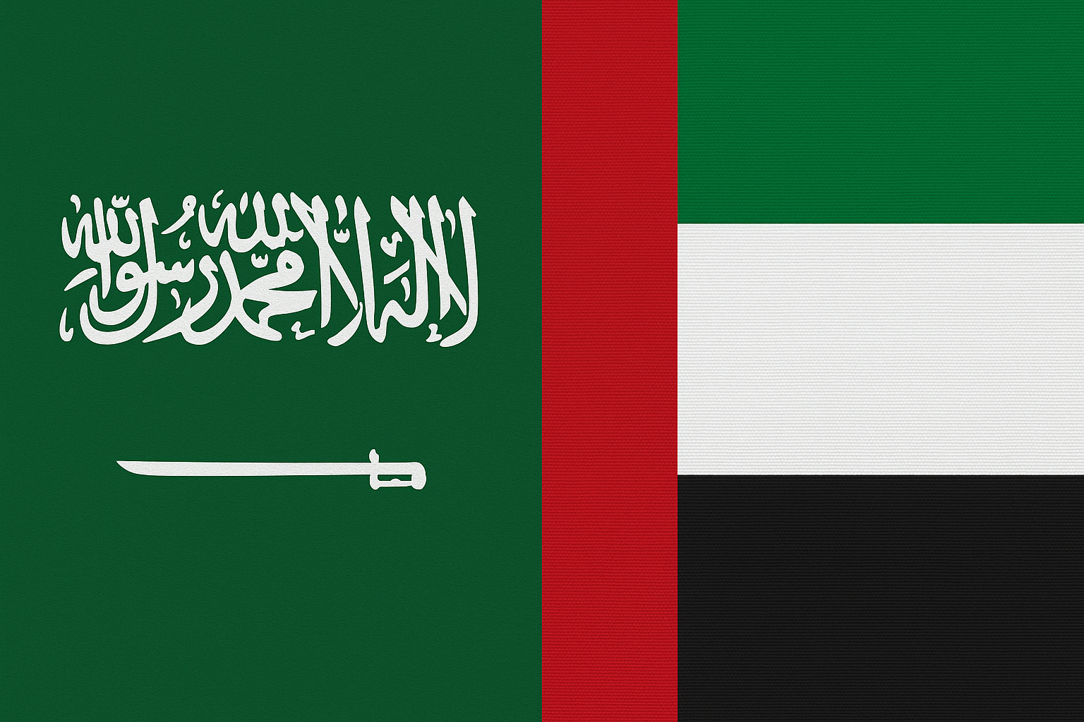 KSA AND UAE FLAG